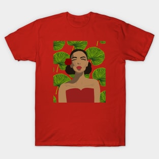 Tropical Rose Woman T-Shirt